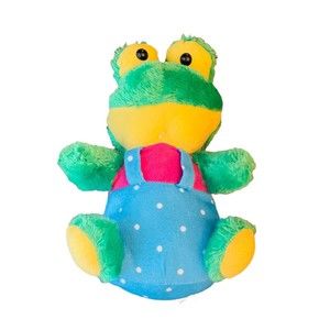 Vibtage Kellytoy Frog Plush Stuffed  Animal Toy Green Pink Blue 13” P2